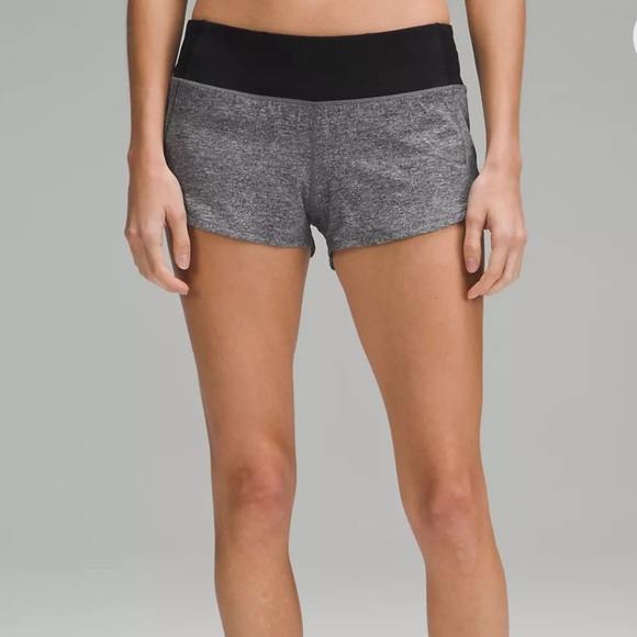 Lululemon Pants - Lululemon Speed athletic running shorts black white